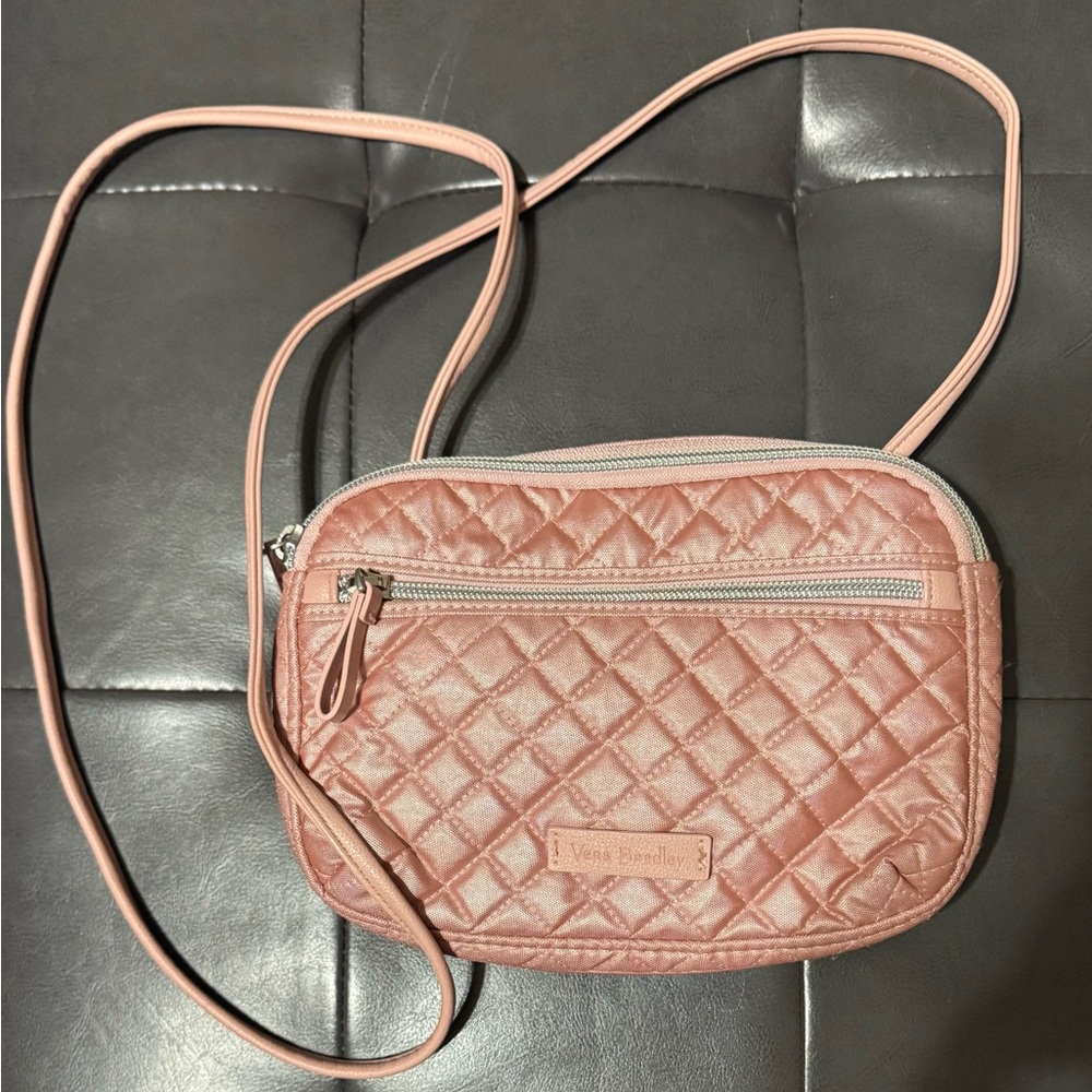Vera Bradley Blush Quilted Crossbody Bag